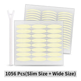 KINEPIN 1056pcs Cinta adhesiva para párpados Invisible Pasta para párpados Transparente Autoadhesiva Cinta de doble ojo Herramientas