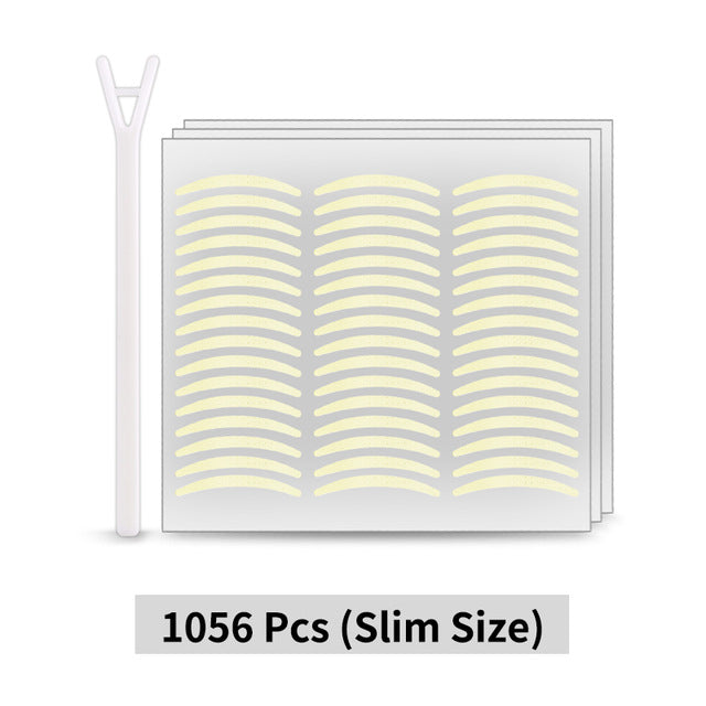 KINEPIN 1056pcs Cinta adhesiva para párpados Invisible Pasta para párpados Transparente Autoadhesiva Cinta de doble ojo Herramientas