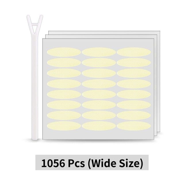 KINEPIN 1056pcs Cinta adhesiva para párpados Invisible Pasta para párpados Transparente Autoadhesiva Cinta de doble ojo Herramientas