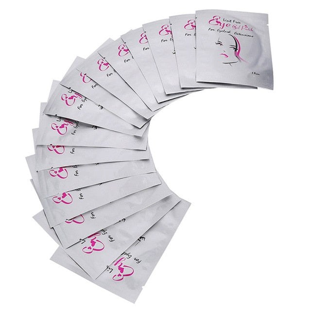 50/100/200 Pares Pestañas Parches de papel Almohadillas para ojos Pestañas Parches para ojos Sin pelusa Almohadillas para ojos sin pelusa Pestañas Extensión para pelusa SSwell