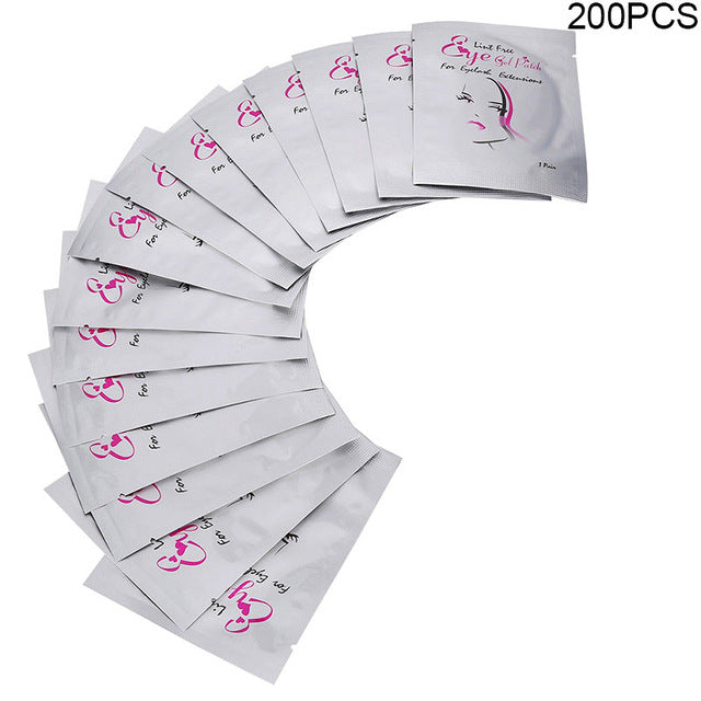 50/100/200 Pares Pestañas Parches de papel Almohadillas para ojos Pestañas Parches para ojos Sin pelusa Almohadillas para ojos sin pelusa Pestañas Extensión para pelusa SSwell