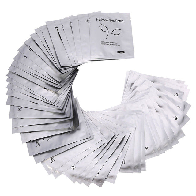 50/100/200 Pares Pestañas Parches de papel Almohadillas para ojos Pestañas Parches para ojos Sin pelusa Almohadillas para ojos sin pelusa Pestañas Extensión para pelusa SSwell