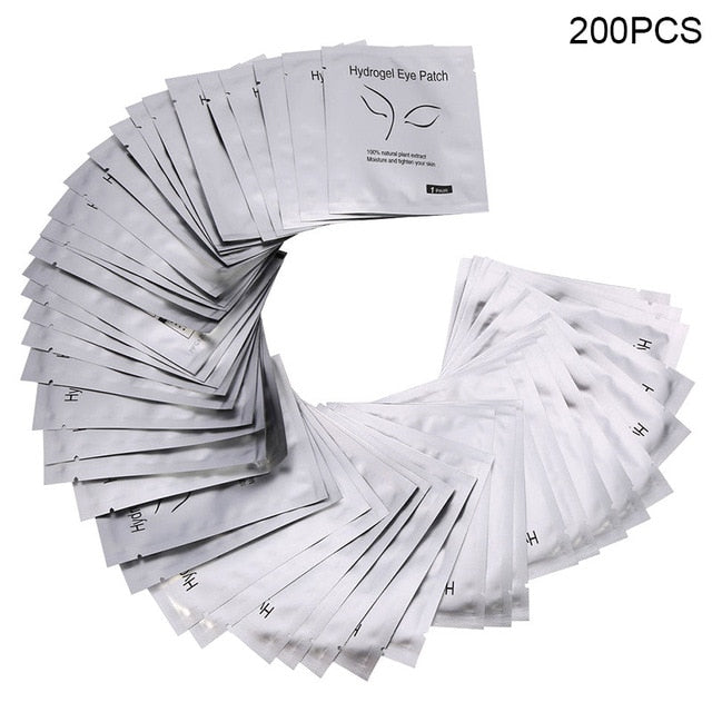 50/100/200 Pares Pestañas Parches de papel Almohadillas para ojos Pestañas Parches para ojos Sin pelusa Almohadillas para ojos sin pelusa Pestañas Extensión para pelusa SSwell