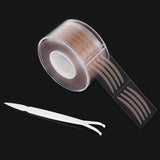 600pcs S / L Cinta adhesiva para párpados Invisible Doble doble pasta para párpados Rayas beige claro Cinta adhesiva natural autoadhesiva Herramientas de maquillaje