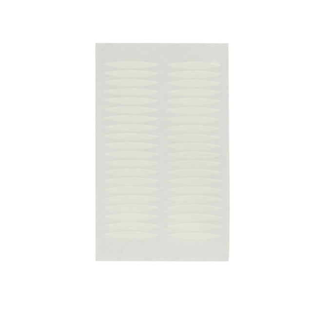 200 pares de párpados en forma de oliva en forma de pasta invisible doble pliegue párpado sombra cinta adhesiva herramienta de belleza 2.5 * 0.3 cm