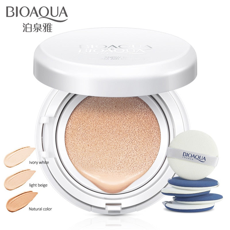 BIOAQUA Protector solar Cojín de aire BB CC Crema Corrector Hidratante Maquillaje Desnudo Blanqueador Crema facial Cosméticos coreanos